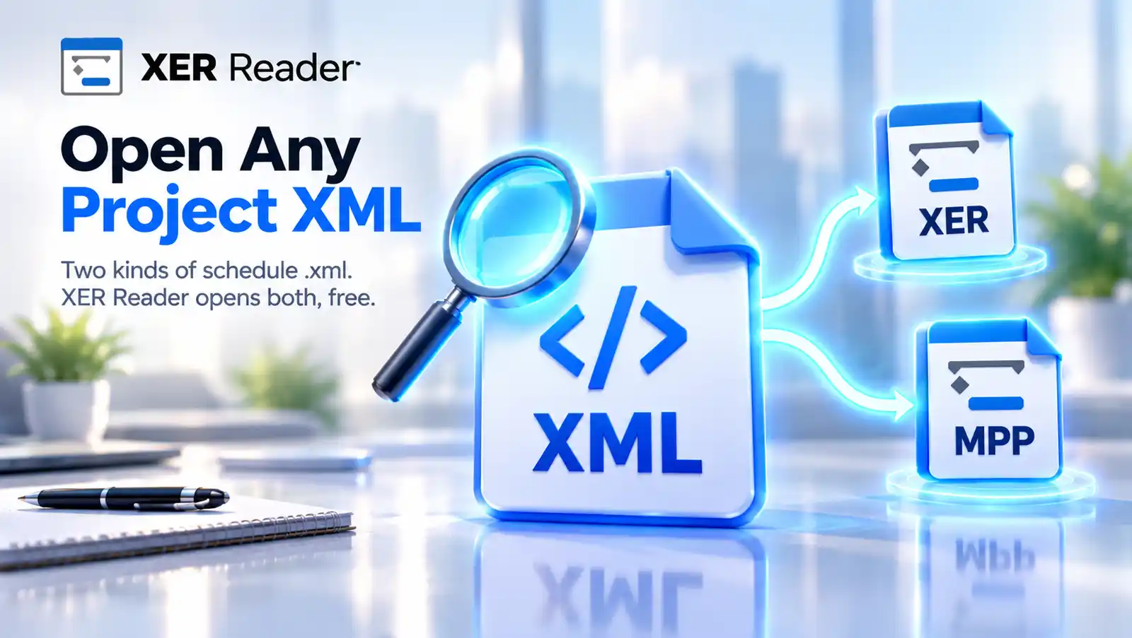 Free Project XML Viewer for P6 and Microsoft Project Files