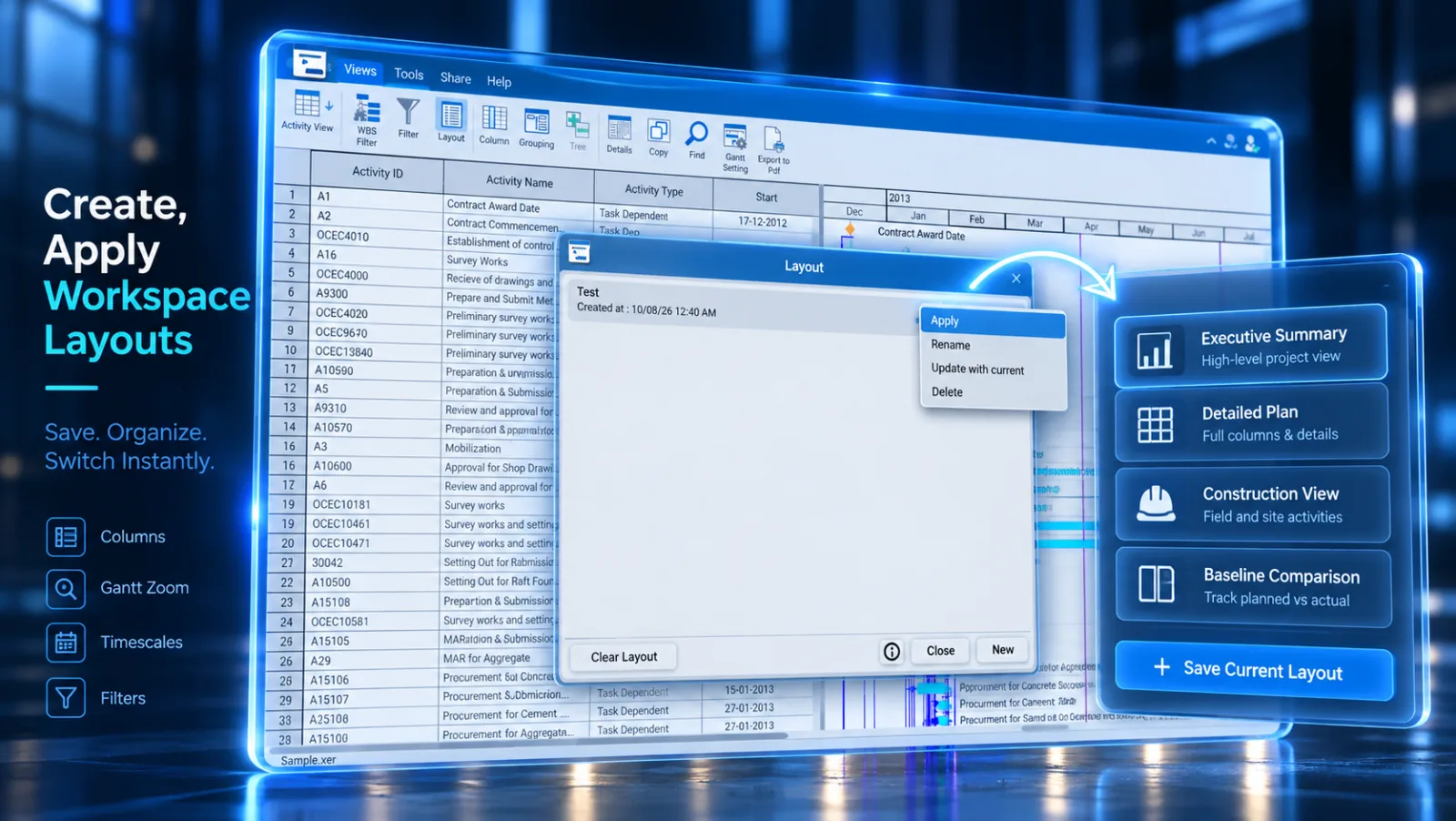 How to Create, Save, and Export Workspace Layouts