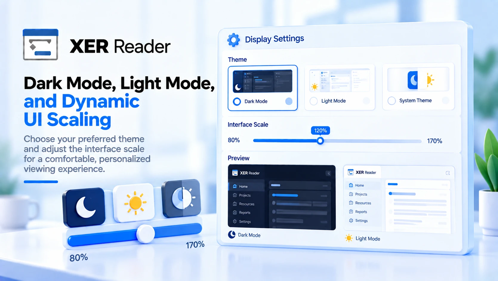 How to Change the Theme and Interface Scale