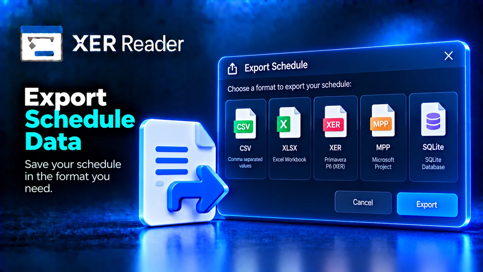 How to Export Schedule Data
