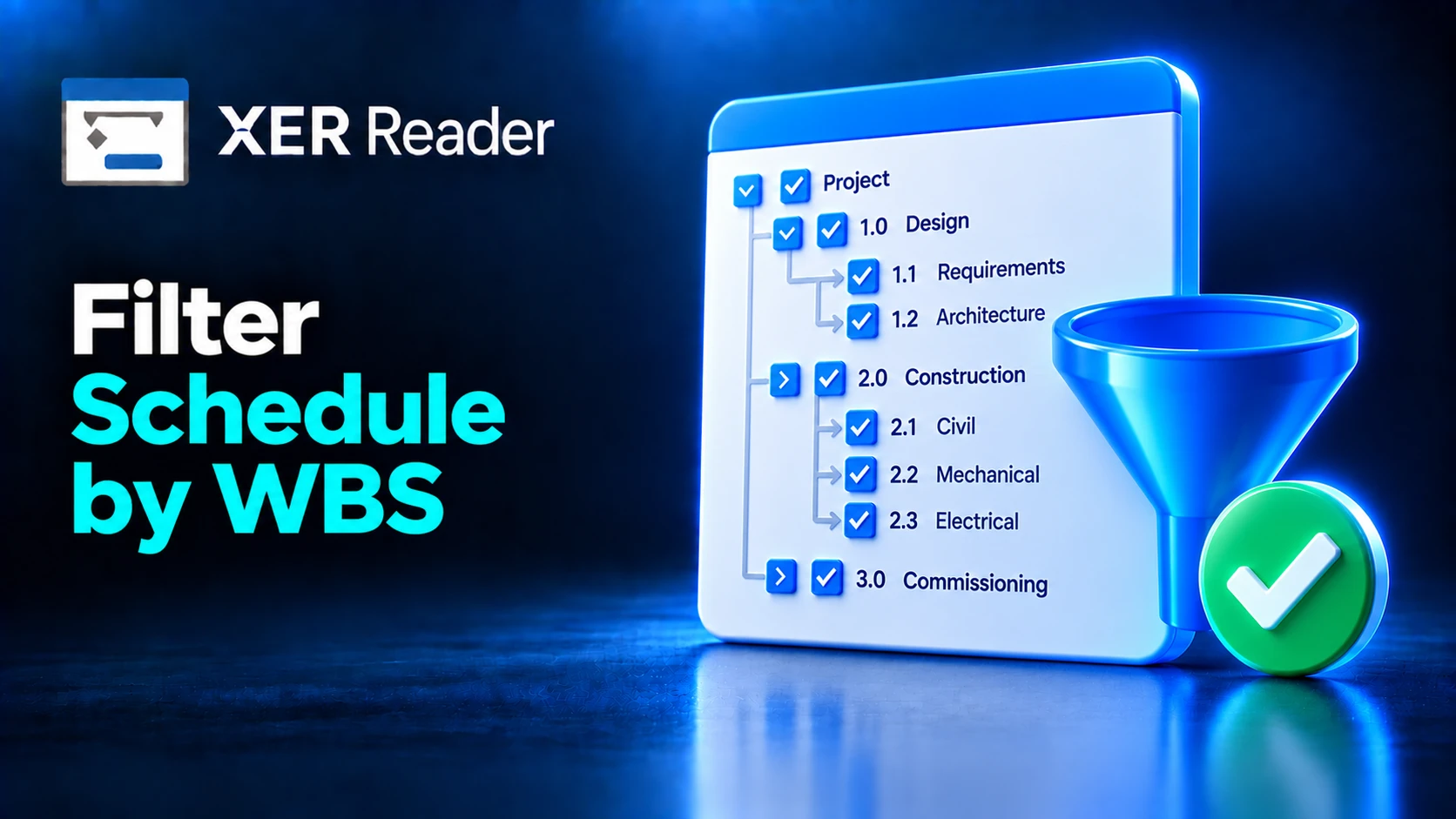 How to Filter a Schedule by WBS