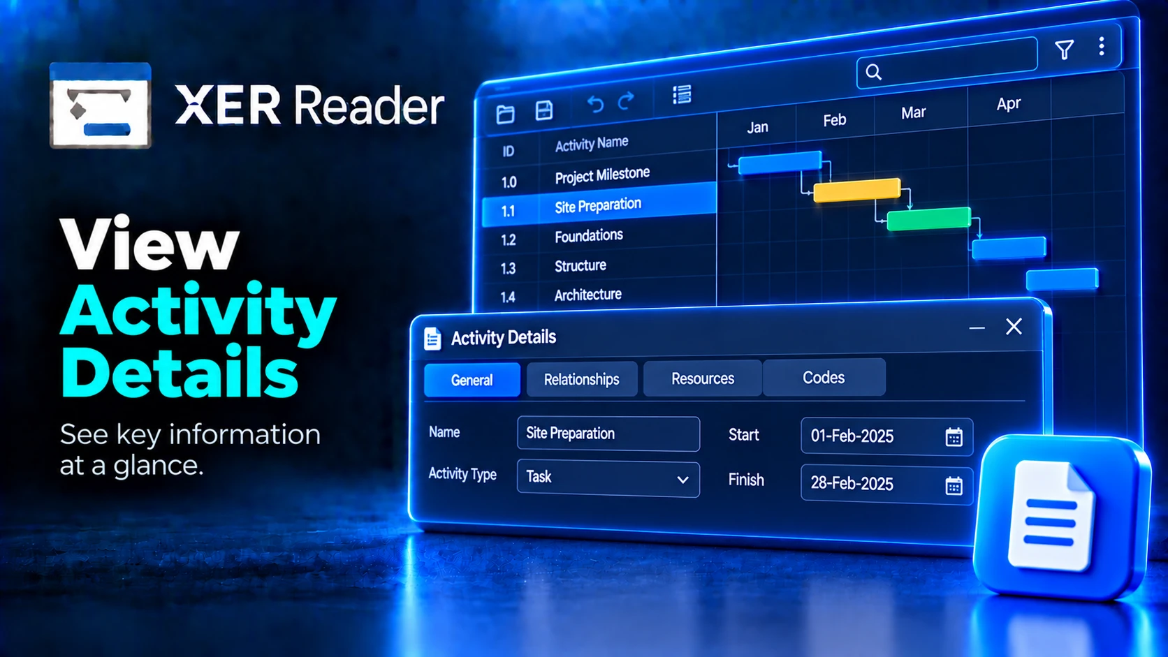 How to Open the Activity Details Panel and View General Details